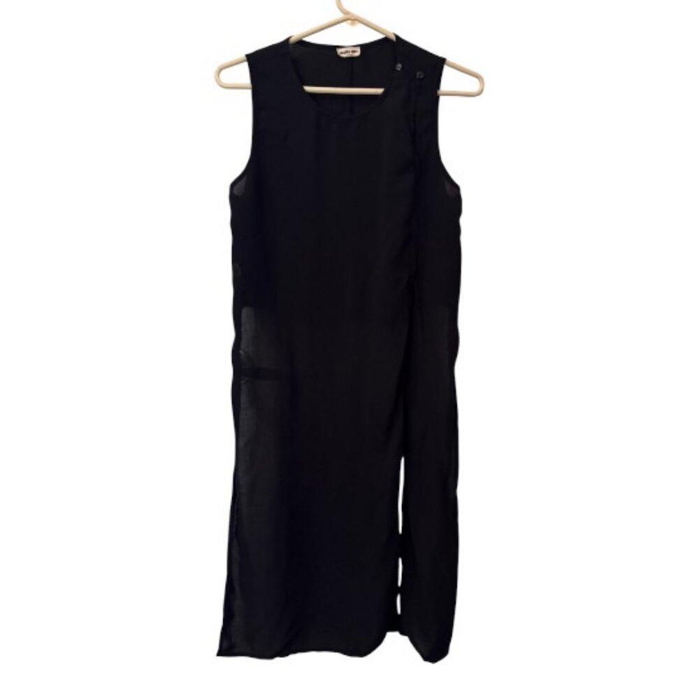 Shaina Mote black layered tank top size L